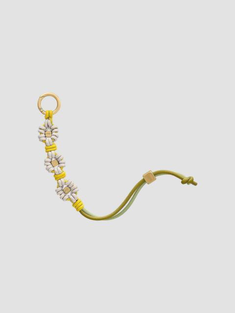 MAISON de SABRÉ Women's Bloom Edition Leather Wristlet Charm - Foam Daisy