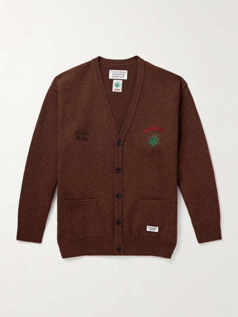 + High Times Embroidered Wool Cardigan