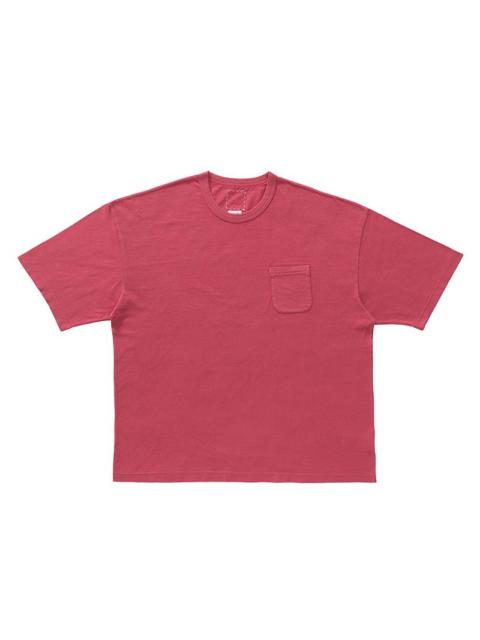 visvim MONDO TEE S/S DMGD RED