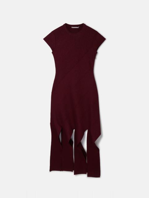 Lurex Rib Knit Midi Dress