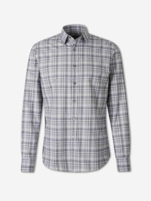 Canali COTTON PLAID SHIRT