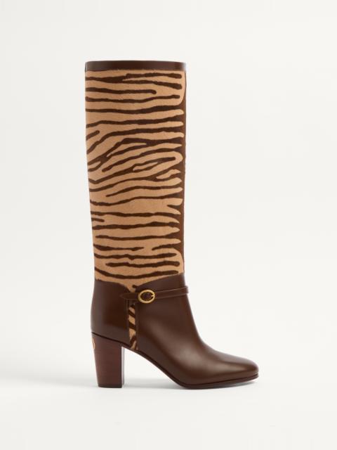 PATTIE BOOT IN PONY-EFFECT CALFSKIN 75MM