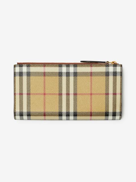 Burberry Check Large Bifold Wallet