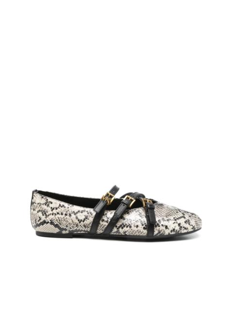 MICHAEL KORS leather ballet flats