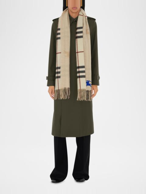 Giant Check Cashmere Scarf