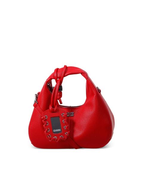 GANNI Mini Hobo lace detail tote bag