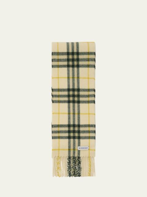 Lola Check-Print Cashmere Scarf