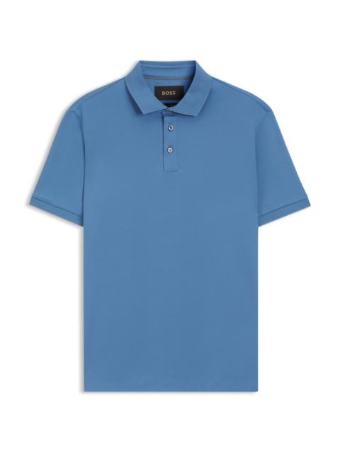 BOSS REGULAR-FIT POLO SHIRT IN MERCERIZED ITALIAN COTTON