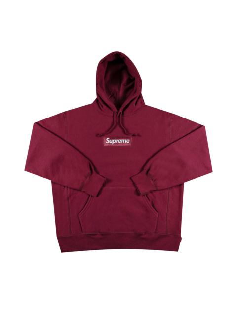 Supreme Box Logo Hooded Sweatshirt 'Plum'