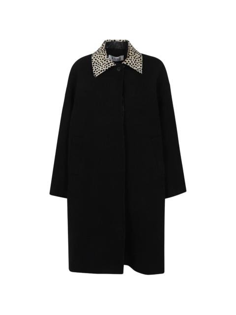 RÓHE Rohe Cheetah Collar Oversized Coat