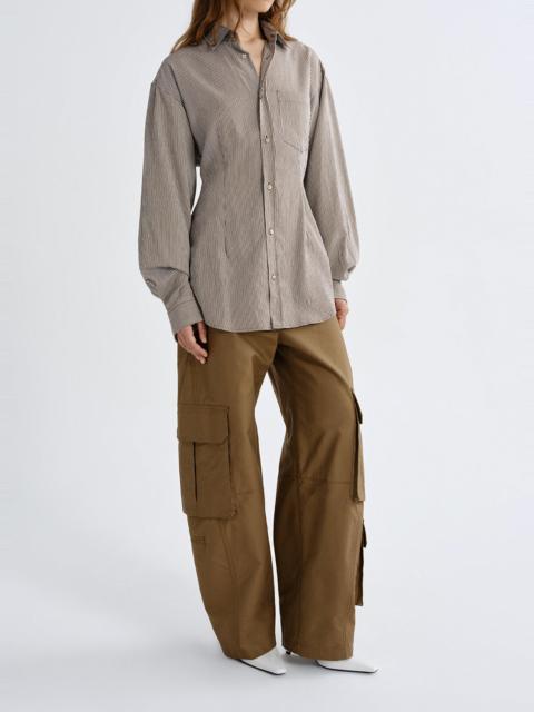 AGOLDE CINCH SHIRT IN JAKARTA STRIPE