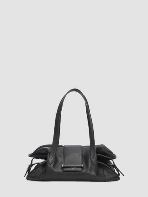 JIMMY CHOO Women's Bar Leather Shoulder Bag - Black Shiny Gold