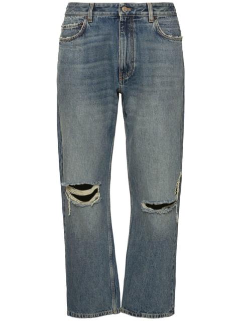 BALENCIAGA Buckle loose fit denim jeans