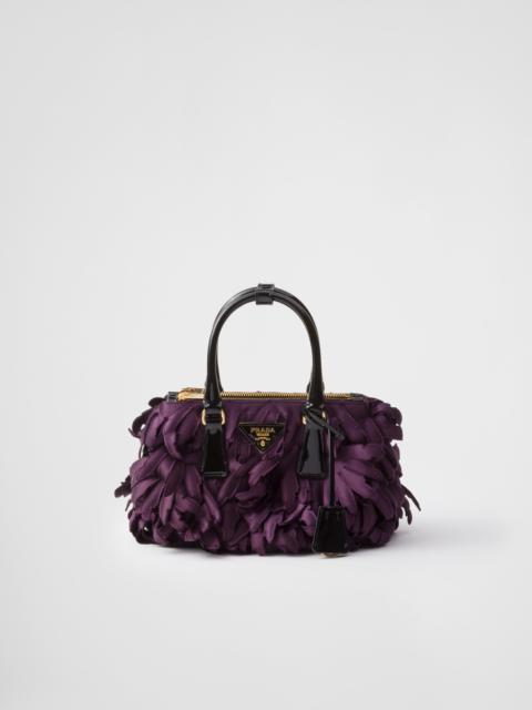 Prada Satin and patent leather Prada Galleria mini-bag