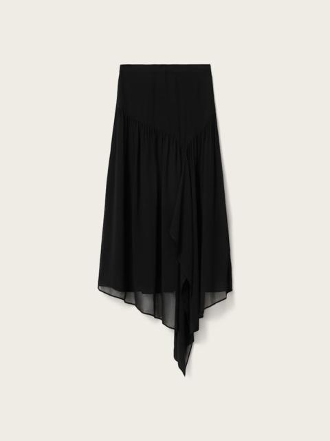 ALLSAINTS CYRA ASYMMETRIC MAXI SKIRT