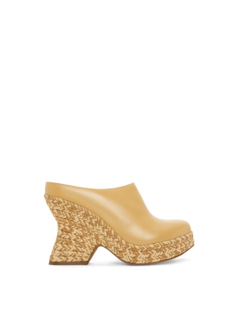 Loewe Terra clog in calfskin