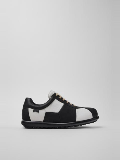 CAMPER Twins Beige Leather Shoes for Men.