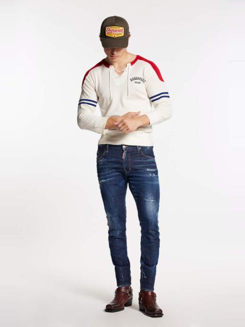 DSQUARED2 DARK EASY WASH SKATER JEANS