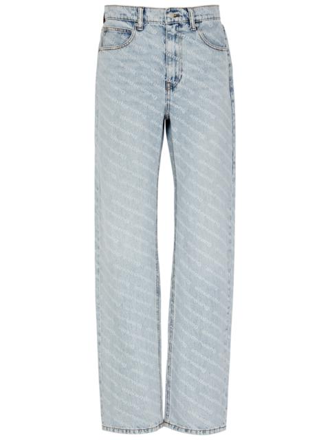 alexanderwang.t Logo-print straight-leg jeans