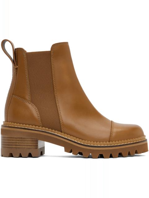See by Chloé Tan Mallory Chelsea Boots