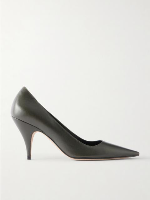 The Row Liisa Three Leather Pumps