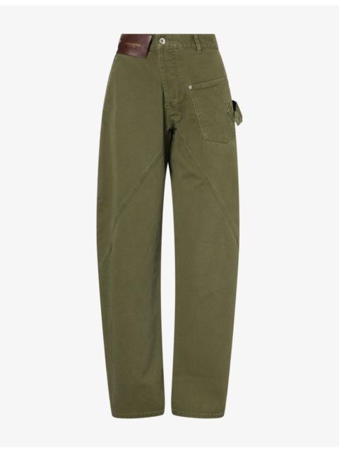 JW Anderson Twisted Workwear Cotton Denim Jeans
