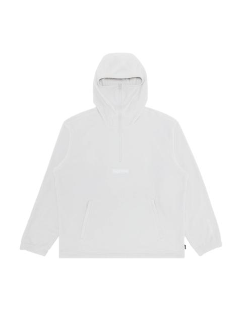 Supreme Polartec Facemask Half Zip Hooded Sweatshirt 'Light Grey'