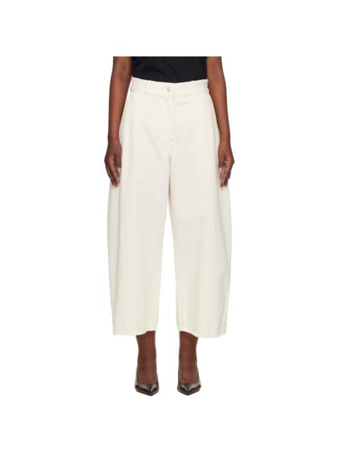 Studio Nicholson Off-White Chalco Jeans