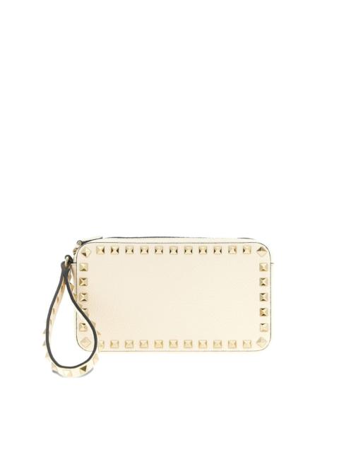 Valentino Ruckstud wrist-strap clutch bag