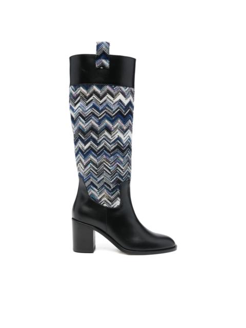 Missoni 75mm Sophie zigzag boots