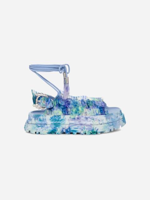 UGG ® Women's ® CS Goldenglow Sandal Satin Sandals in Blue Floral