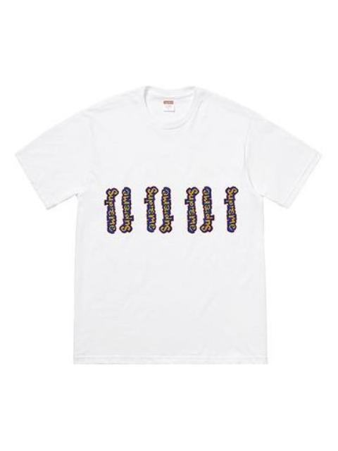 Supreme Supreme SS18 Gonz Logo Tee White Logo Tee SUP-SS18-433