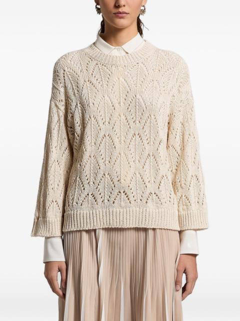 PESERICO openwork sweater