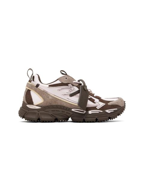 Off-White Brown & Pink Be Right Back Sneakers
