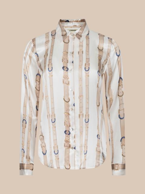 L'AGENCE Tyler Silk Blouse