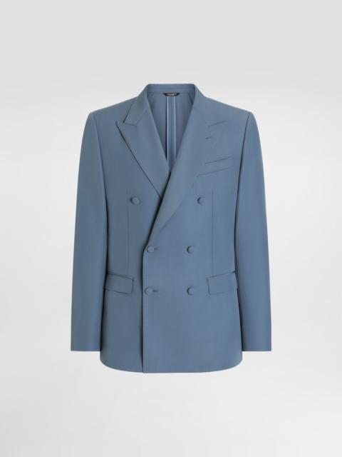 Dolce & Gabbana Double-breasted wool poplin jacket