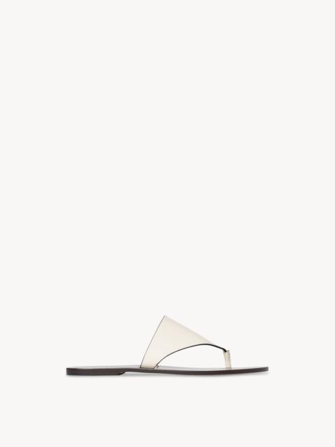 The Row Avery Thong Sandal in Leather