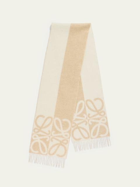 Loewe Wool and Cashmere Anagram Scarf