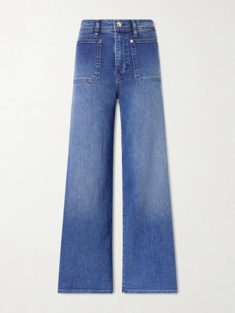 FRAME Le Slim Palazzo High-rise Wide-leg Jeans