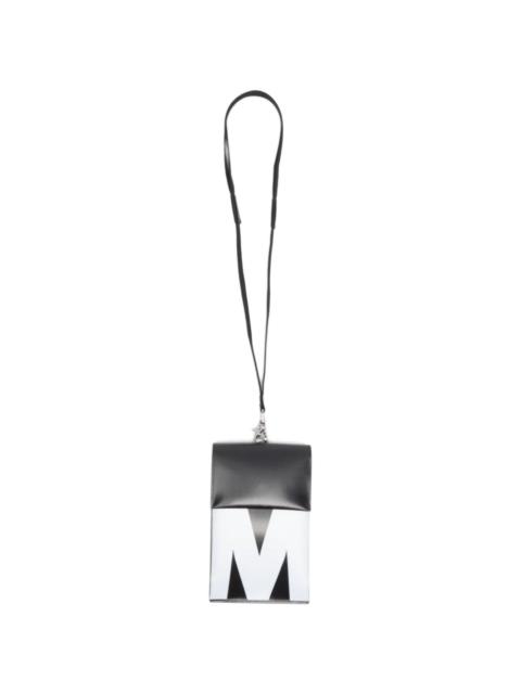 Marni logo print neck strap cardholder