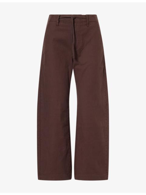 PAIGE Arellia Cropped Barrel-Leg Denim Jeans