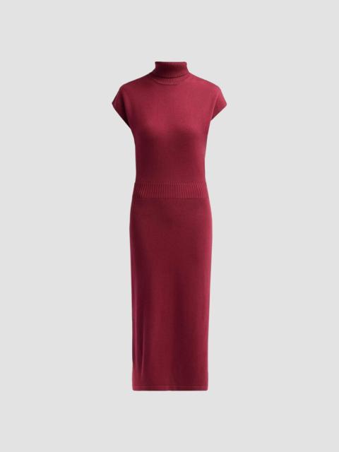 RAMY BROOK Women's Natalie Wool Knit Turtleneck Midi-Dress - Cranberry