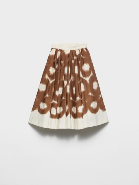 Prada Printed canvas skirt
