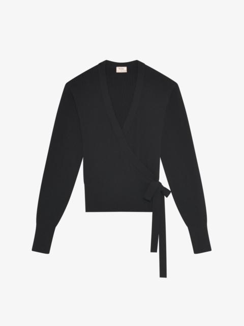 Repetto Ribbed knit wrap top