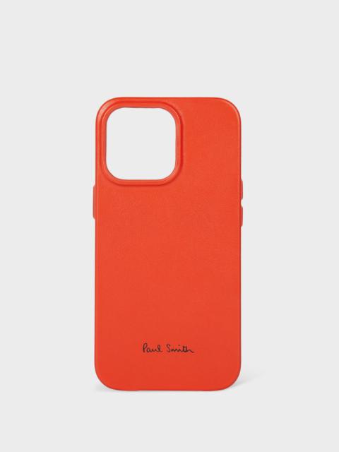 Paul Smith Paul Smith + Native Union Leather Magsafe iPhone 14 Pro Case
