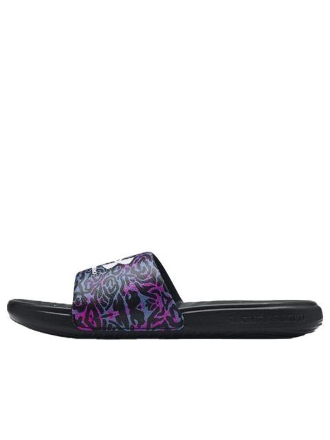 Under Armour (WMNS) Under Armour Ansa Graphic Slipper Black/Purple 3024436-004
