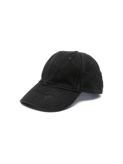logo-embroidered denim hat