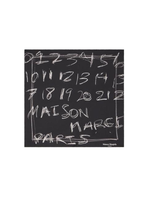 Maison Margiela numbers-print neckerchief