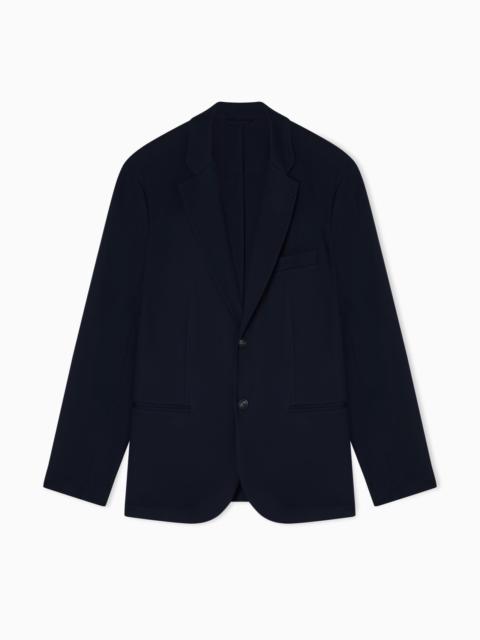 EMPORIO ARMANI NYLON SINGLE-BREASTED JACKET