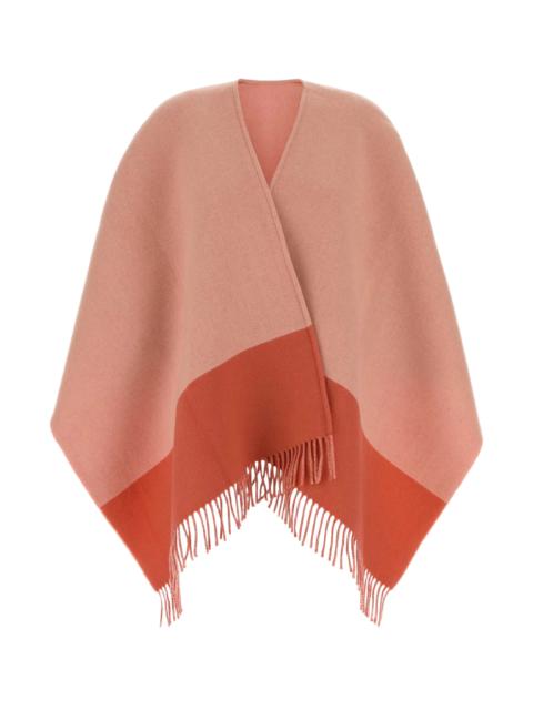 GUCCI Pink Wool Blend Cape Roseatepink Wool/cachemire Cappotti